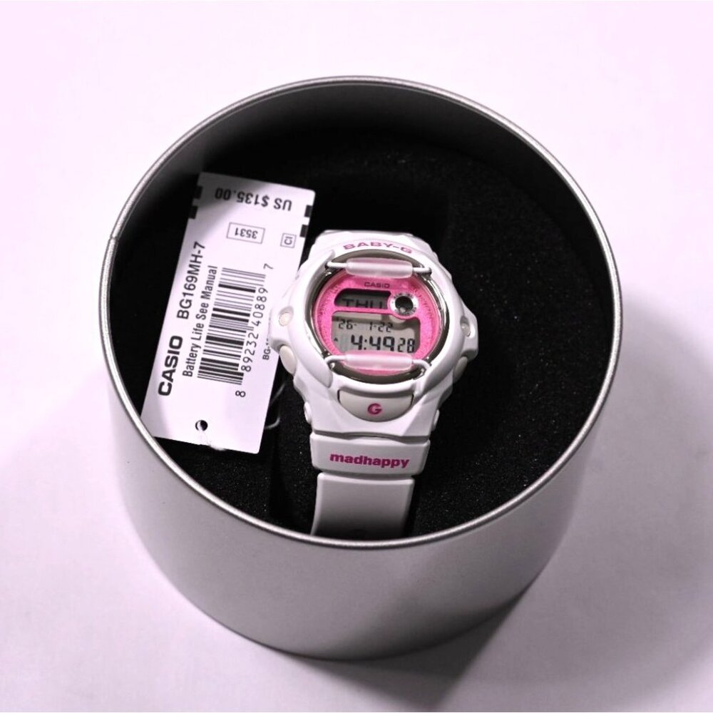 Casio x MadHappy Baby-G Watch Style BG-169MH-7CR in White - Picture 2 of 8